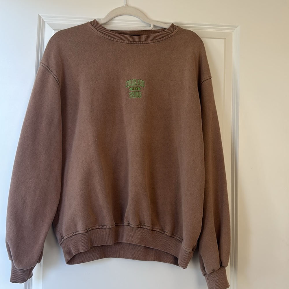 Urban Outfitters Brown Crewneck Sweater